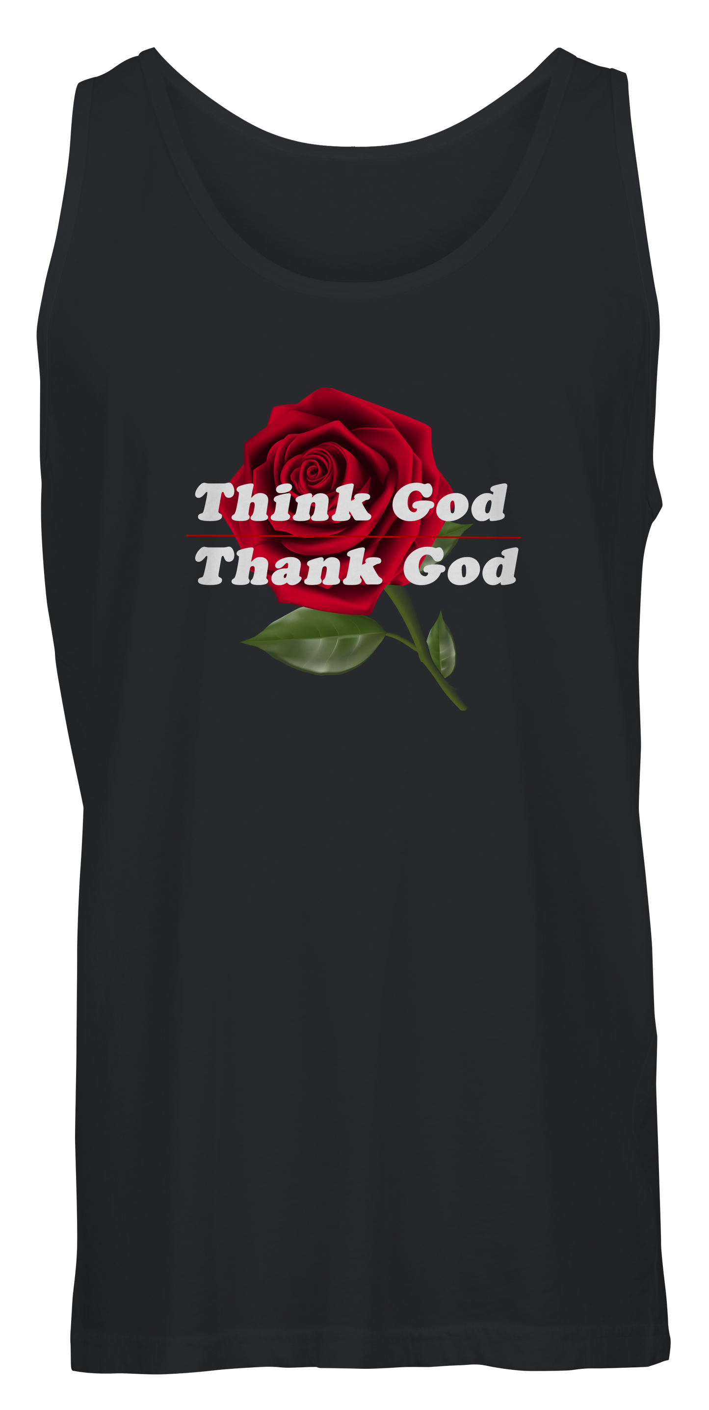 Think God, Thank God Unisex Tank Top.