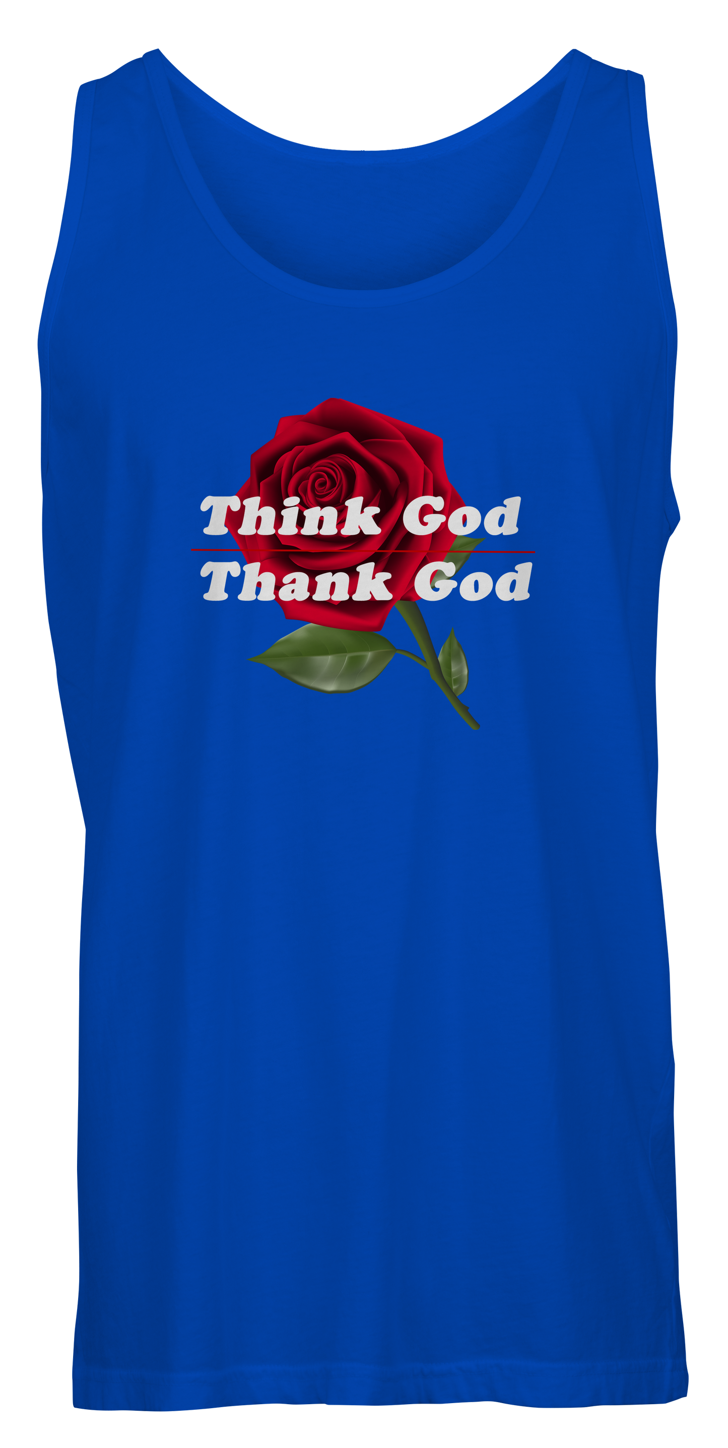 Think God, Thank God Unisex Tank Top.