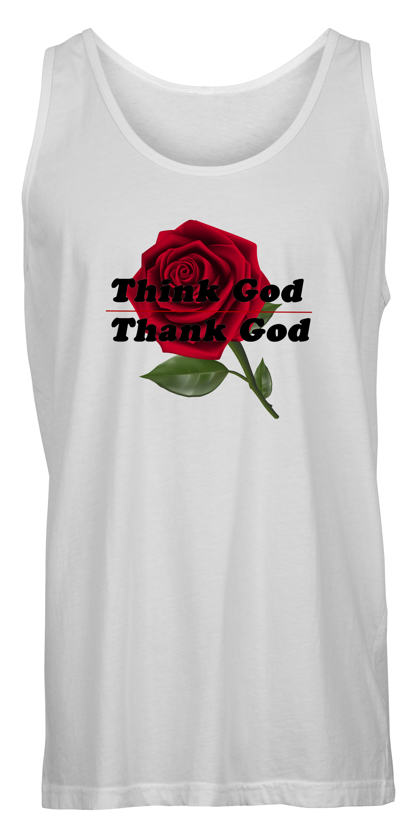 Think God, Thank God Unisex Tank Top.